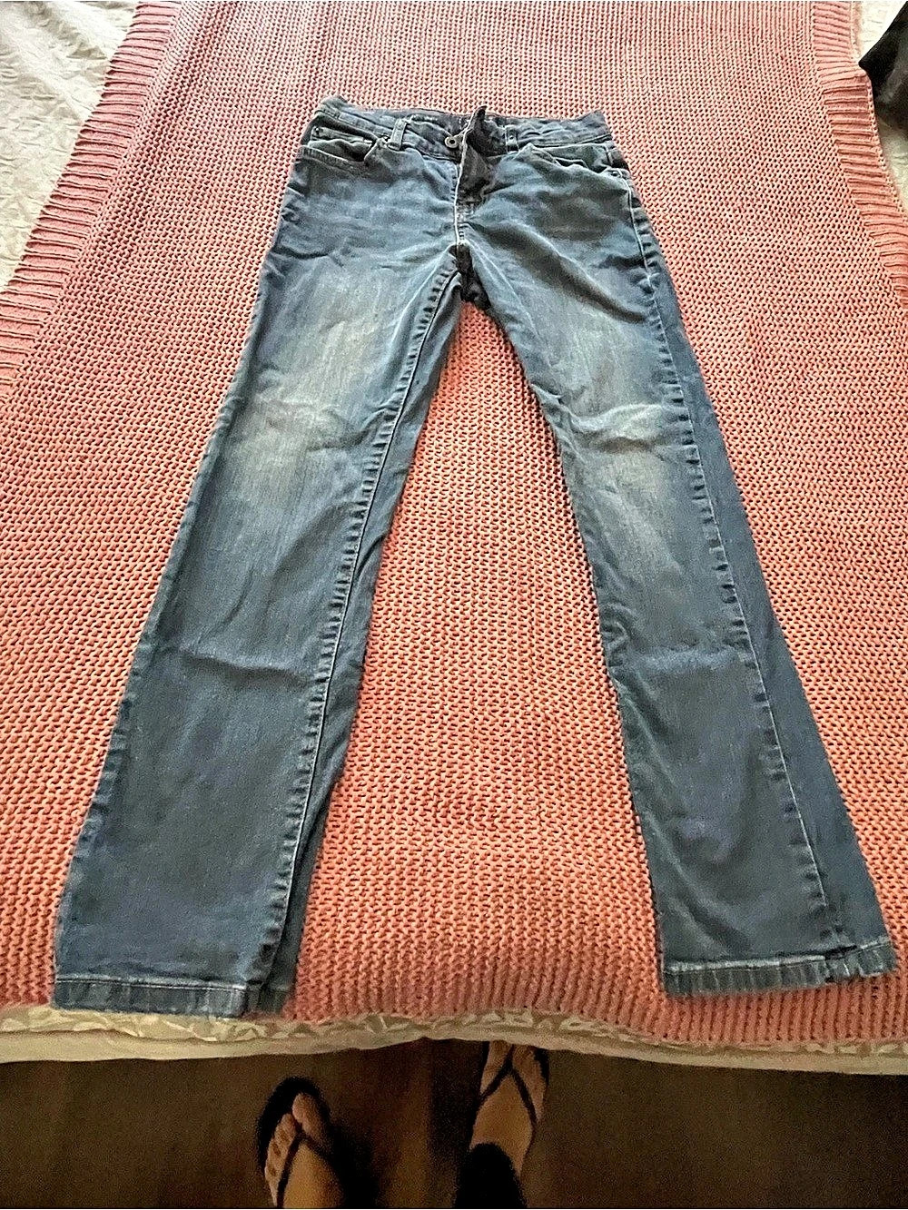 Lucky Brand Authentic Skinny Jeans in Blue Waist 12